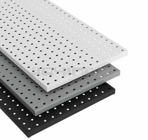 Escritorio de dormitorio, oficina, tablero de metal, almacenamiento y exhibición en el hogar, precio al por mayor, placa blanca, tablero de clavijas de pared sin perforaciones - Product Image 5