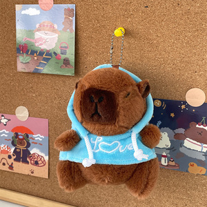 Llavero <span class=keywords><strong>de</strong></span> Peluche Súper Suave con Forro <span class=keywords><strong>de</strong></span> Malla, Juguete Antiestrés Relleno, Unisex, Regalo para el Día <span class=keywords><strong>de</strong></span> San Valentín y Cumpleaños, Accesorios <span class=keywords><strong>de</strong></span> 10 cm - Product Image 3