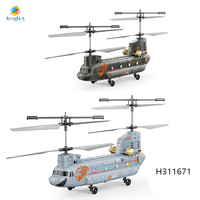 Hélicoptère et avion télécommandés 4 canaux, contrôlés par application, 2,4 GHz, maintien d'altitude intelligent, vol de 50 m, jouet télécommandé intérieur/extérieur pour enfants