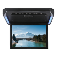 Monitor TV Mobil 12 inci Harga Terjangkau, USB HD, Layar Hiburan, Monitor Atap Mobil Lipat Manual Pintar untuk RV SUV MVP