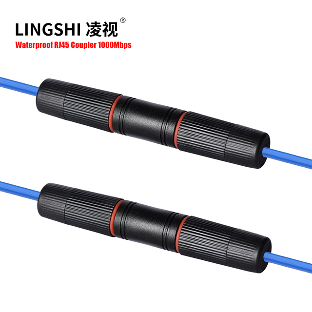 Waterproof RJ45 Coupler Cat6/Cat5E/Cat5 Waterproof Ethernet Connector Shielded IP67 RJ45 Outdoor Network LAN Cable Extender PoE