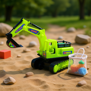 Kids Excavator <b>Construction</b> <b>Toy</b> <b>Vehicle</b> for Sand Digging and Pretend Play Mesh Packed - Product Image 3