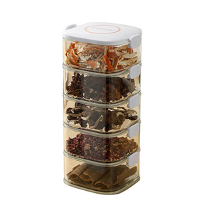 Spice Storage Box Layer Type M Size Airtight Food Grade Kitchen Container For Dried Ingredients And Seasonings - Product Image 1