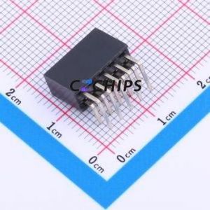 FH-00843 Pin Socket Bent Lead Through Hole,P=2.54mm Connector ( Jack Structure: 2x5P )( Pitch: 2.54mm )( Row Spacing: 2.54mm ) - Product Image 2