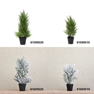 Petit bonsaï de pin blanc et vert en plastique de Hunan Zhangjiajie Fuyuan, 50 cm de haut, plante en pot simulée pour la Saint-Valentin et Halloween - Product Image 6