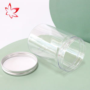 4oz 8oz Bouteille ronde en plastique pour le stockage des aliments Crème cosmétique Pot vide en plastique avec couvercle or argent - Product Image 5