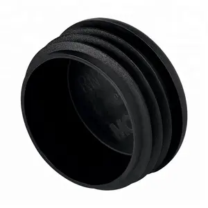 25mm Round Steel Pipe Insert Plugs Black Steel Tube Ends