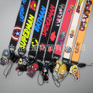 Porte-cartes de dessin animé de haute qualité avec cordon de cou, mettant en scène One Piece, Spider-Man, Superman, Captain America - Product Image 2