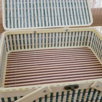 Panier en bambou Anji, style vintage chinois, portable, pour le Festival du Dragon, le Festival de la Mi-Automne, les boulettes de riz et les gâteaux de lune