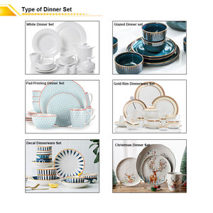De nuevo la vajilla de porcelana 16 pcs en relieve blanco juegos de cena juego de vajilla de cerámica de cena de conjuntos platos <span class=keywords><strong>loza</strong></span> vajilla - Product Image 5