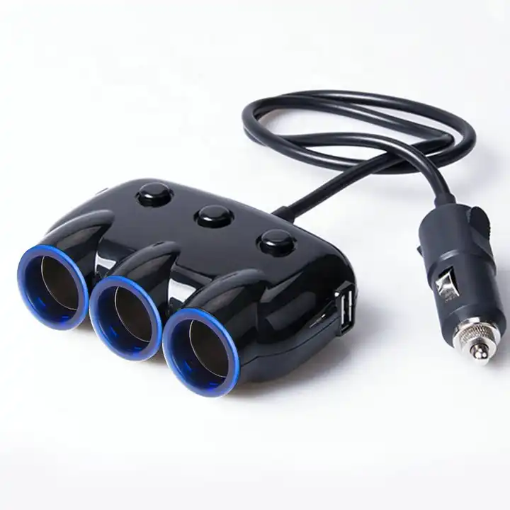 12v 24v Universal Car Cigarette Lighter Plug Socket Adapter