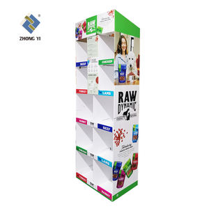 Desain baru rak Display palet kertas rak Pos lantai Promosi ritel kardus Diy sesuai pesanan - Product Image 1