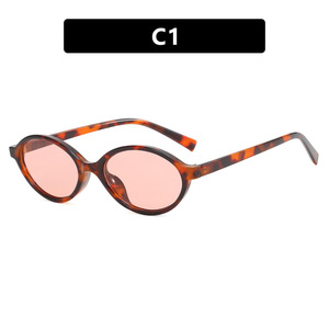 Cross Border Oval Small Frame <span class=keywords><strong>Nerd</strong></span> Gafas de sol 2023 Nuevas gafas de sol de moda europea y americana Gafas de Sol de gama alta para mujer - Product Image 6