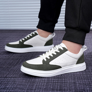Baskets Chunky Blanches et Noires à Bout Rond et Lacets, Doublure en Maille Respirante, Semelle Extérieure en Caoutchouc, Chaussures de Marche Toutes Saisons - Product Image 4