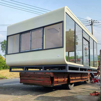 Cabane moderne en forme de pomme, maisonnette portable pour hôtel, complexe hôtelier, camping et projets de maisons préfabriquées