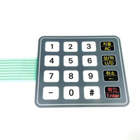 Keypad sakelar membran kustom & harga pabrik papan tombol tekan kubah bakso keyboard membran untuk skala berat