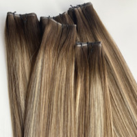 Rambut Manusia 100% Tanpa Proses, Laris Manis, Anti Kusut & Anti Rontok, Double Drawn Genius Weft Extension, Kutikula Tersusun Rapi, Pengiriman Cepat