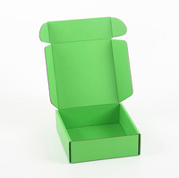 Carton d'emballage vert boîte d'avion soins de la peau boîtes d'expédition en carton ondulé conception de fabrication de boîtes postales pour l'épicerie