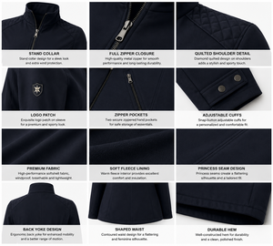 Chaqueta de equitación para mujer, elástica, repelente al agua, ropa de equitación de alto rendimiento, OEM ODM - Product Image 3