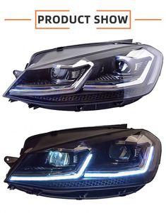 Per <span class=keywords><strong>Volkswagen</strong></span> <span class=keywords><strong>Golf</strong></span> 7 <span class=keywords><strong>Golf</strong></span> Vii accessori 2013 <span class=keywords><strong>2020</strong></span> VW gruppo faro Upgrade VW Gti Mk7 stile lampada frontale dinamica DRL - Product Image 3