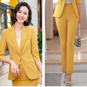 <span class=keywords><strong>Traje</strong></span> <span class=keywords><strong>de</strong></span> negocios con manga <span class=keywords><strong>de</strong></span> siete puntos para <span class=keywords><strong>mujer</strong></span>, <span class=keywords><strong>traje</strong></span> <span class=keywords><strong>Formal</strong></span> ajustado profesional a la moda, nuevo - Product Image 6