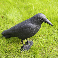 Vente directe usine : Leurre d'oiseaux corbeau noir de simulation pour chasse, dissuasif pour oiseaux, accessoire de chasse extérieur