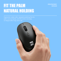 Mouse Nirkabel Ergonomis Isi Ulang 2.4g & Bluetooth untuk Komputer, Grosir Kustom OEM Cina