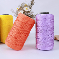 Fil de laine torsadé brillant fait main pour crochet DIY, chapeaux, chaussures, coussins, poupées, épaisseur moyenne, pour couture