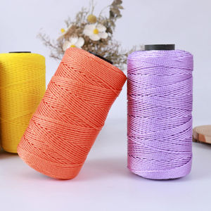 明るいシルクツイストストリング手作りかぎ針編みDIY帽子かぎ針靴クッションドールライン中厚ウール糸縫製 - Product Image 5