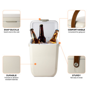 Glacière rigide haute performance 10L, portable et isotherme, pour voiture, pêche, camping, pique-nique, vin et aliments - Product Image 3