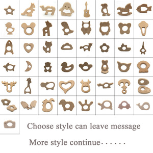 Jouet de dentition transfrontalier apaisant pour bébé en bois de hêtre, modè<span class=keywords><strong>le</strong></span> animal, référence C001, vente en gros - Product Image 4