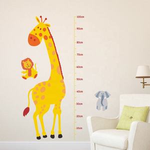 סיטונאי ילדים גובה תרשים גובה pvc קיר מדבקה עמיד למים לסביבה מודבק דפוס קריקטורה משטח קריקטורה - Product Image 2