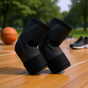 Almohadillas transpirables para los codos con correas de compresión antideslizantes, protección antiesguinces para deportes de interior y exterior, paquete de 2 - Product Image 2