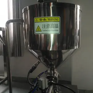 Machine de remplissage de cire de crème de beurre Semi-automatique avec trémie de chauffage de mélangeur