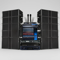 Haut-parleurs professionnels Line Array simples ou doubles de 8, 10 et 12 pouces, avec boîtier en bois, pour scène, grands espaces extérieurs et restaurants, avec télécommande
