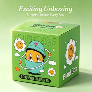 กล่องแข็งพิมพ์ลายตามสั่ง กล่องของขวัญกระดาษแข็งแบบ Blind Box พร้อมการพิมพ์สี่สีเคลือบเงา สำหรับบรรจุภัณฑ์เครื่องสำอางค้าปลีก - Product Image 1