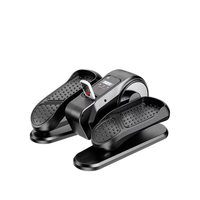 Mini stepper de bureau, appareil elliptique avec écran LCD, pédales texturées, design portable, construction en acier, écologique, pour utilisation assise