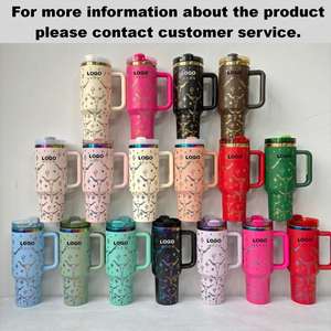 <span class=keywords><strong>WOOW</strong></span> Vente en gros, best-seller, H2.0 Stan Fo, gobelet isotherme en acier inoxydable imprimé de marque, 40 oz, avec poignée et paille, pour l'extérieur, cadeau de voiture - Product Image 6