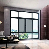 Ventana Corrediza de Aleación de Aluminio Insonorizada con Doble Acristalamiento de Diseño Moderno y Malla de Acero Inoxidable para Uso en Apartamentos