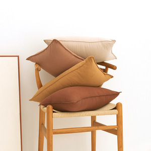 Hiện Đại Thanh Lịch Dệt 100% Cotton Thân Thiện Với Môi Tùy Chỉnh Gối Bao Gồm Hình Vuông Rắn Có Thể Giặt Không Đóng Cửa Nhà Quốc Gia - Product Image 1