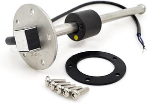 Tiêu Chuẩn Châu Âu 0-190ohm Tín Hiệu Nhiên Liệu Bể Nước Mức Độ Cảm Biến 5-Lỗ Lắp Ráp 150Mm-800Mm Dầu Phao Cho Biển Nhiên Liệu Gửi - Product Image 3