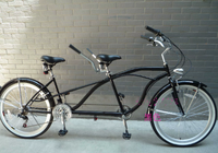 Vélo double rétro 4OEM à 18 vitesses pour parents et enfants