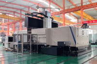 Centre d'usinage CNC à portique 5 axes pour l'aérospatiale et la moulage - GUOSHENG GMF4030X, Centre d'usinage à portique robuste