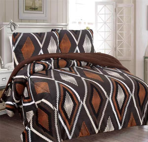 库存环保品质<span class=keywords><strong>3</strong></span>件Borrego保暖天鹅绒羽绒被套装冬季特大被子毯 - Product Image 3