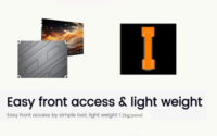 P1.53 Panneau d'affichage à LED d'intérieur polychrome d'écran LED d'entretien avant magnétique pour la publicité