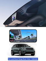 Caméra embarquée 4G 2K pour Land Rover Range Rover Velar/Defender, Plug&Play, vision nocturne, avec GPS et carte SIM, application, surveillance de stationnement 24h/24