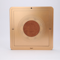 Médaille commémorative personnalisée de haute qualité prix vierge incrusté plaque de récompense d'affaires avec boîte