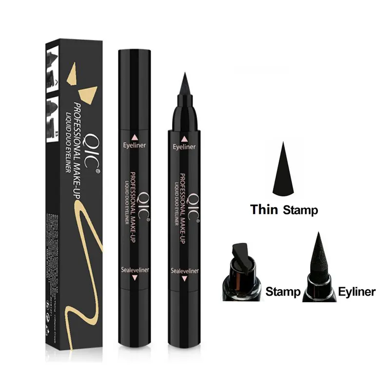 Eyeliner Pencil Wasserdichter Stift Langlebiger Liquid Stamp Eyeliner Double End Makeup Eye Liner