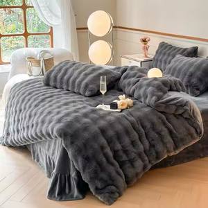 ผ้าห่มขนมิงค์สุดหรูสำหรับโซฟา/เตียง-ของตกแต่งบ้านที่หนาและมีสไตล์ - Product Image 5