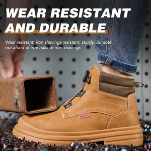 Bottes <span class=keywords><strong>de</strong></span> Travail OEM Chine Nouveaux Styles Hommes Anti-Choc Chaussures <span class=keywords><strong>de</strong></span> Sécurité Hiver à Embout <span class=keywords><strong>d</strong></span>'<span class=keywords><strong>Acier</strong></span> Matières Tige Daim Fourrure Toile - Product Image 4